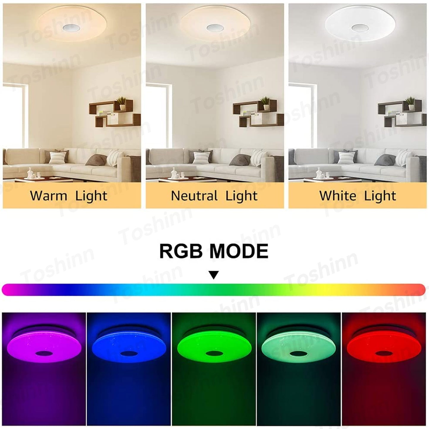 RGB-LED-Deckenleuchte - Starlight