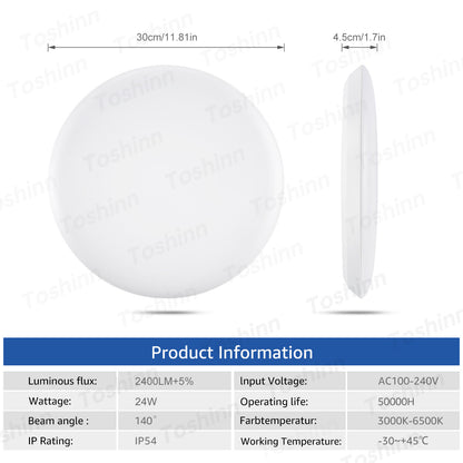 LED Ceiling Light - Adjustable with remote control