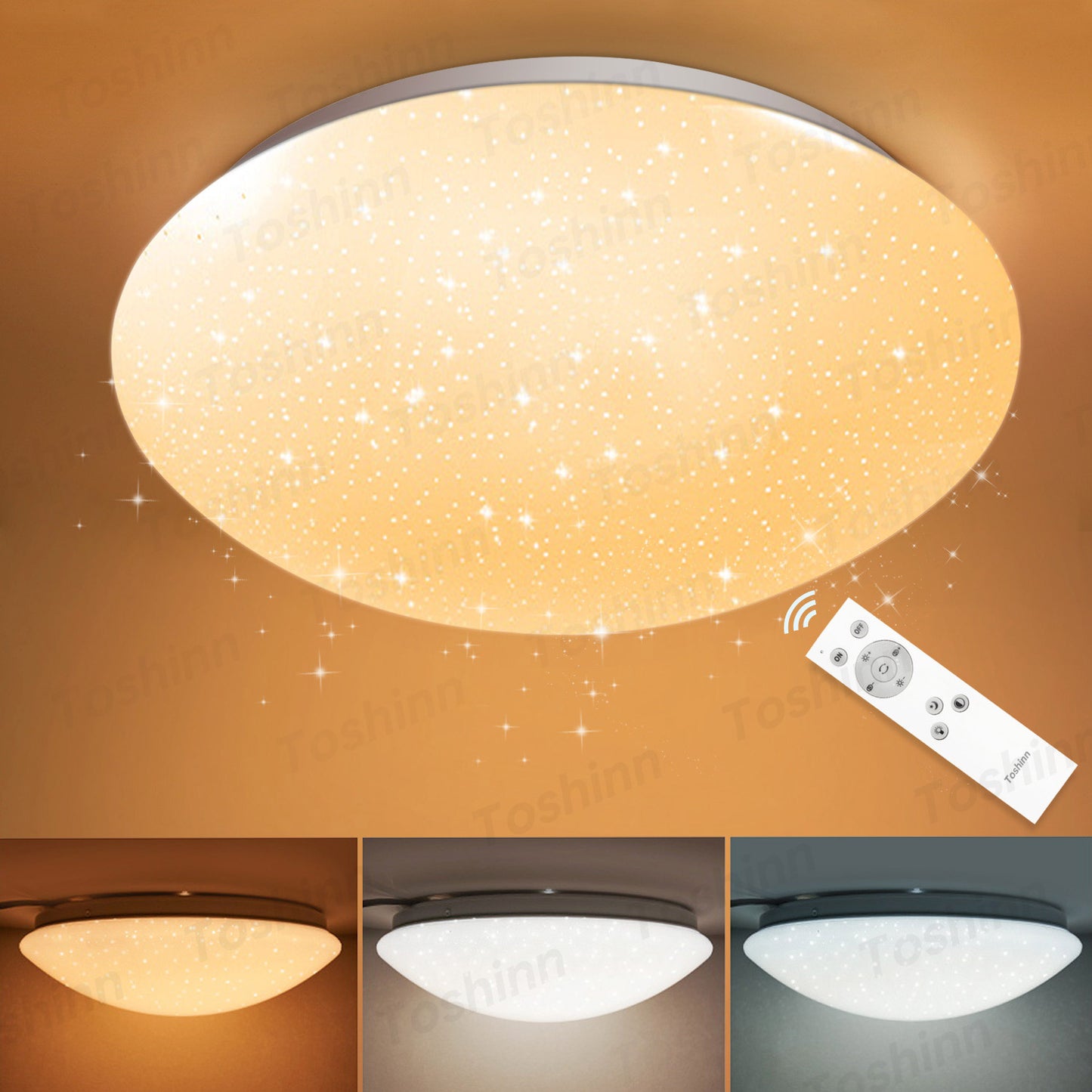 LED Ceiling Light - Starry Night with Remote Control